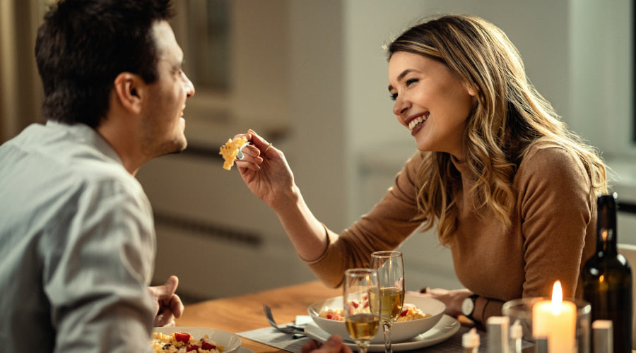 smiling couple